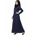 A-line inner abaya with a complementary Hijab- Navy Blue A-line inner abaya with a complementary Hijab- Navy Blue